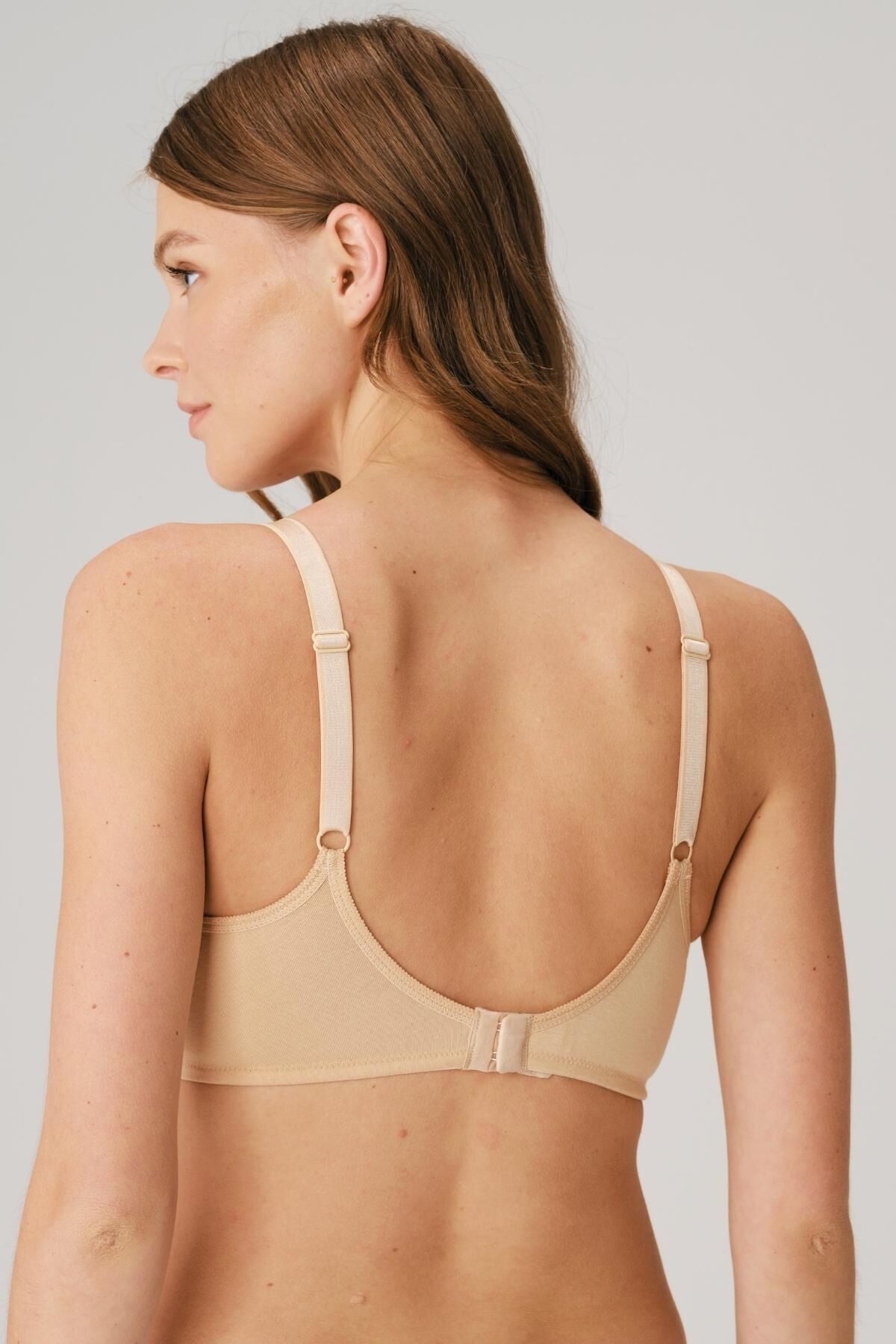 Pamuklu Balensiz Emzirme Sütyeni Ten - 3424