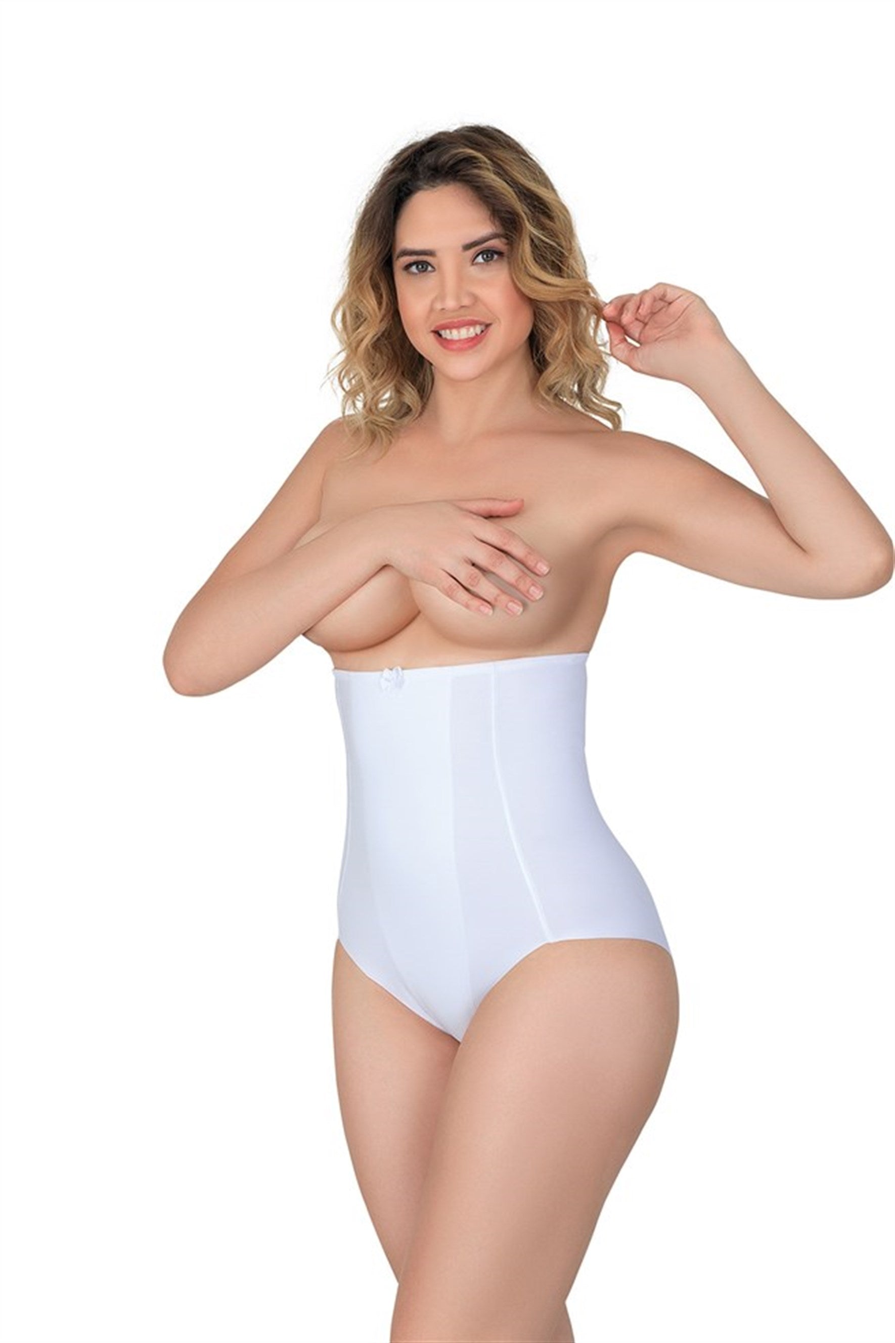 Emay 2920 Karın Toparlayıcı Destekli Lazer Slip Lohusa Korse - Rimel Homewear