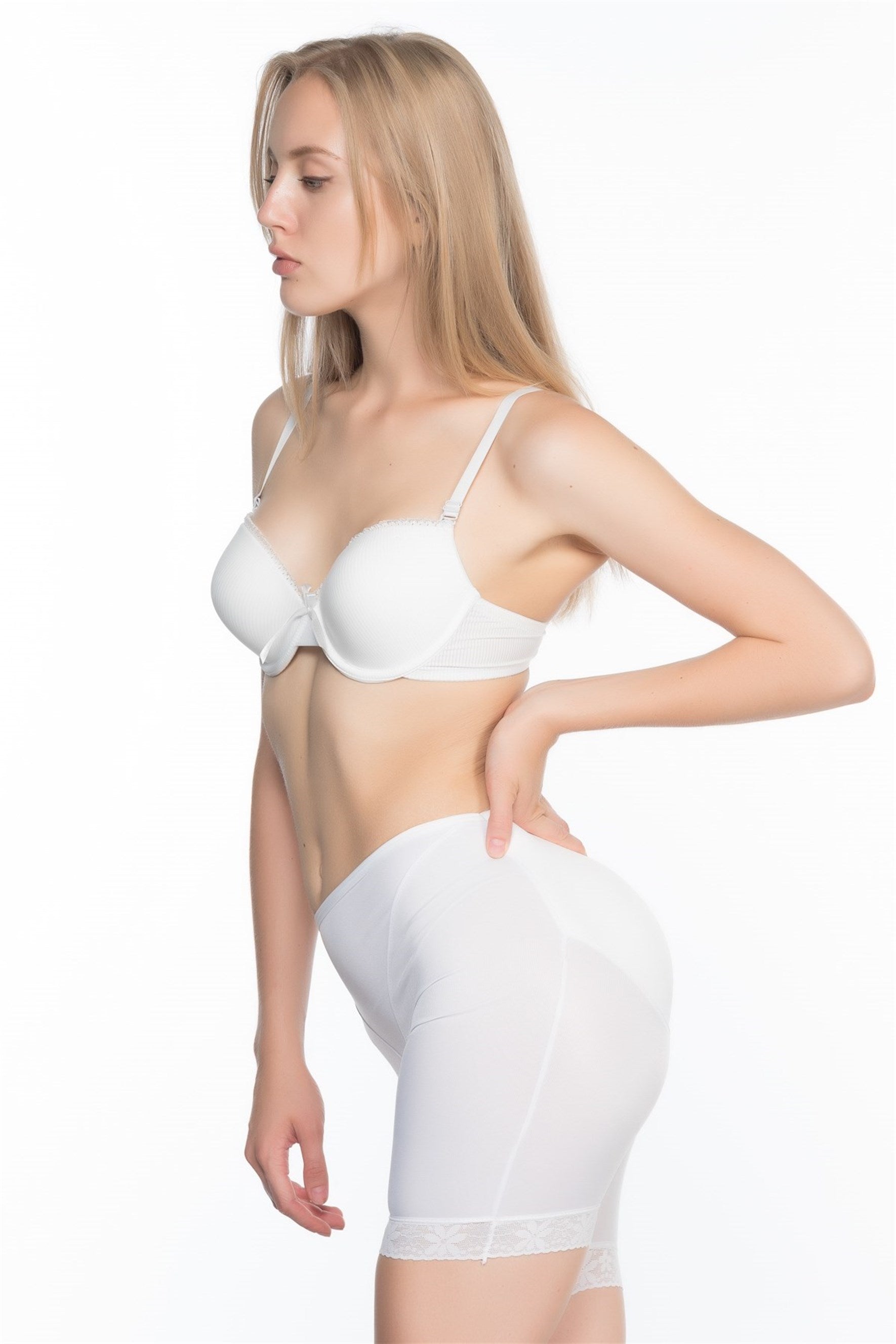 Emay 2002 Paçası Dantelli Pop-up Boxer Lohusa Korse - Rimel Homewear