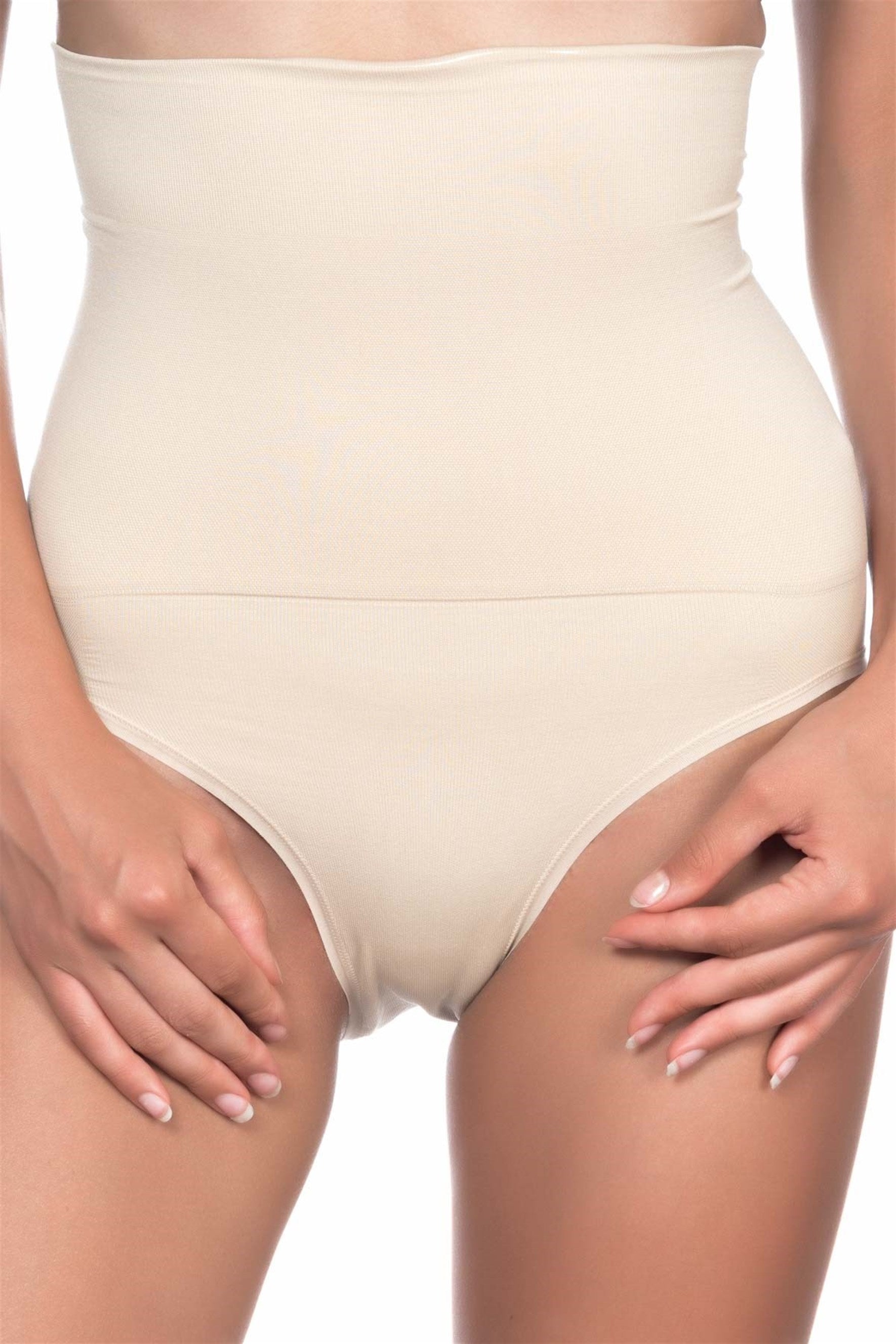 Emay 2009 Dikişsiz Yüksek Bel Double Slip Lohusa Korse - Rimel Homewear