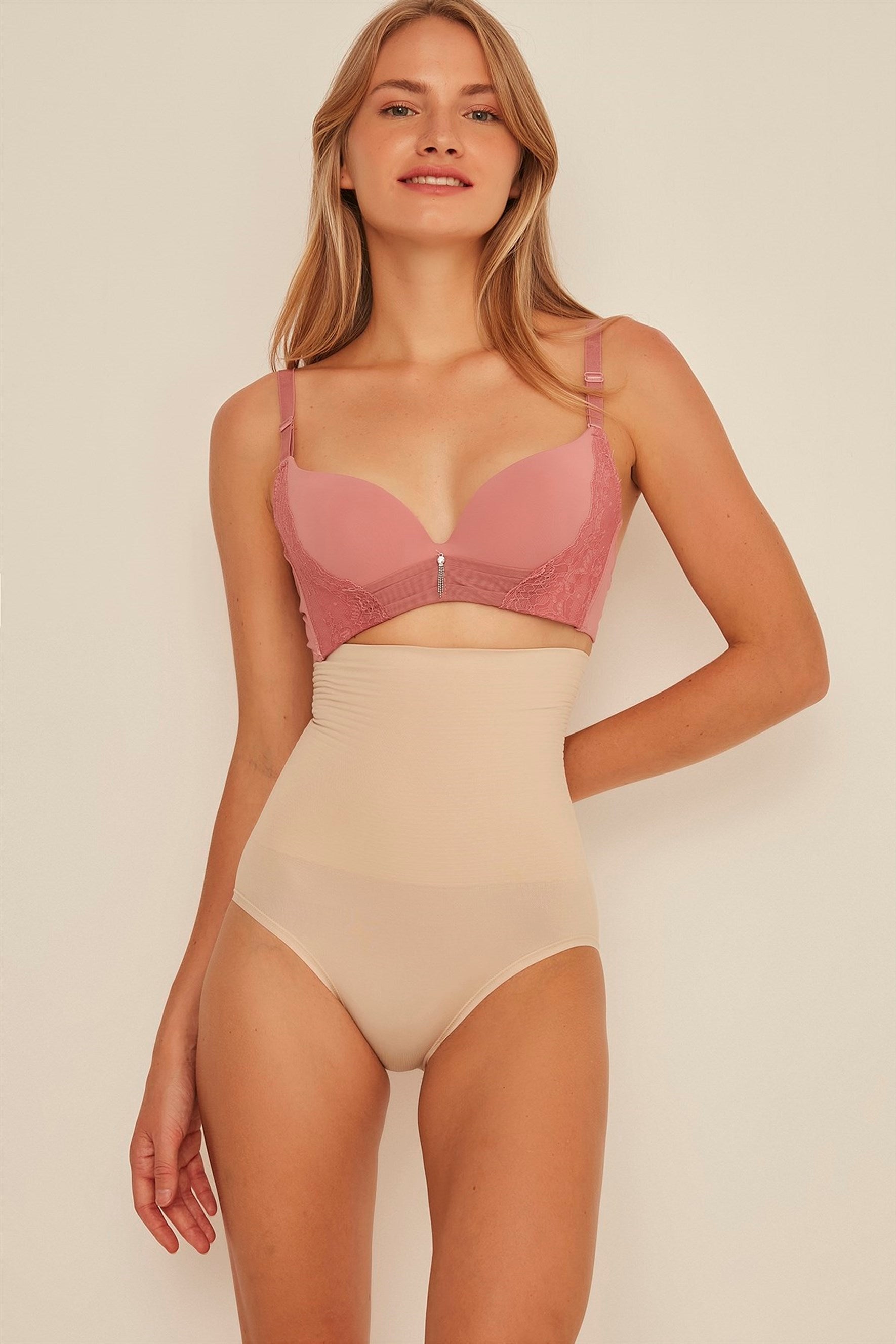 Emay 2029 Dikişsiz Masaj Özellikli Double Slip Lohusa Korse - Rimel Homewear