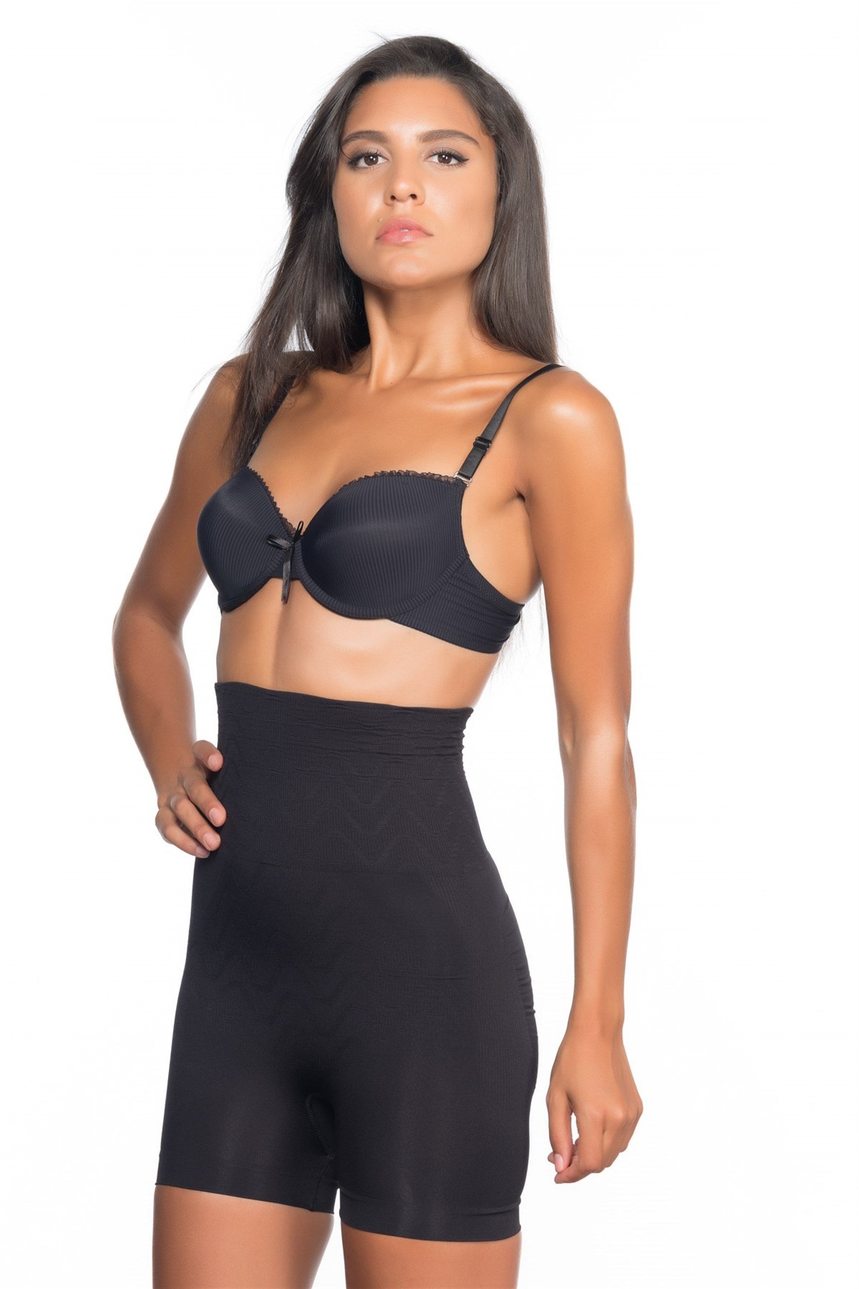 Emay 2075 Double Yüksek Bel Kısa Paçalı Lohusa Korse - Rimel Homewear