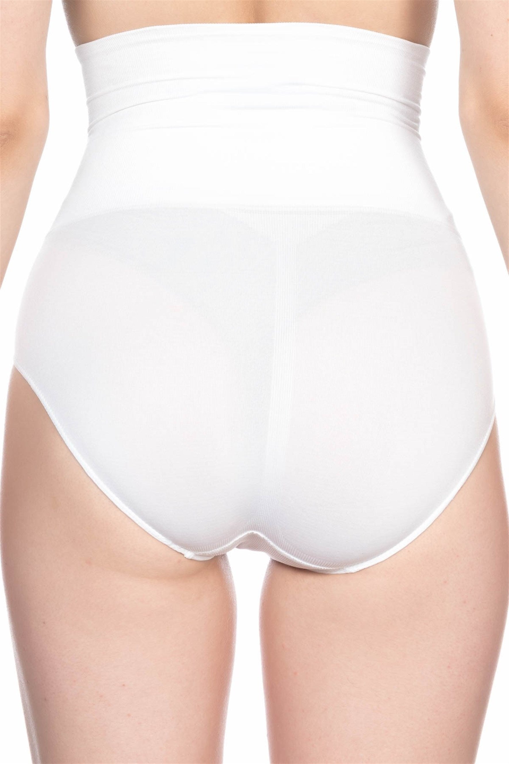 Emay 2200 Dikişsiz Slip Pantolon Lohusa Korse Beyaz - Rimel Homewear