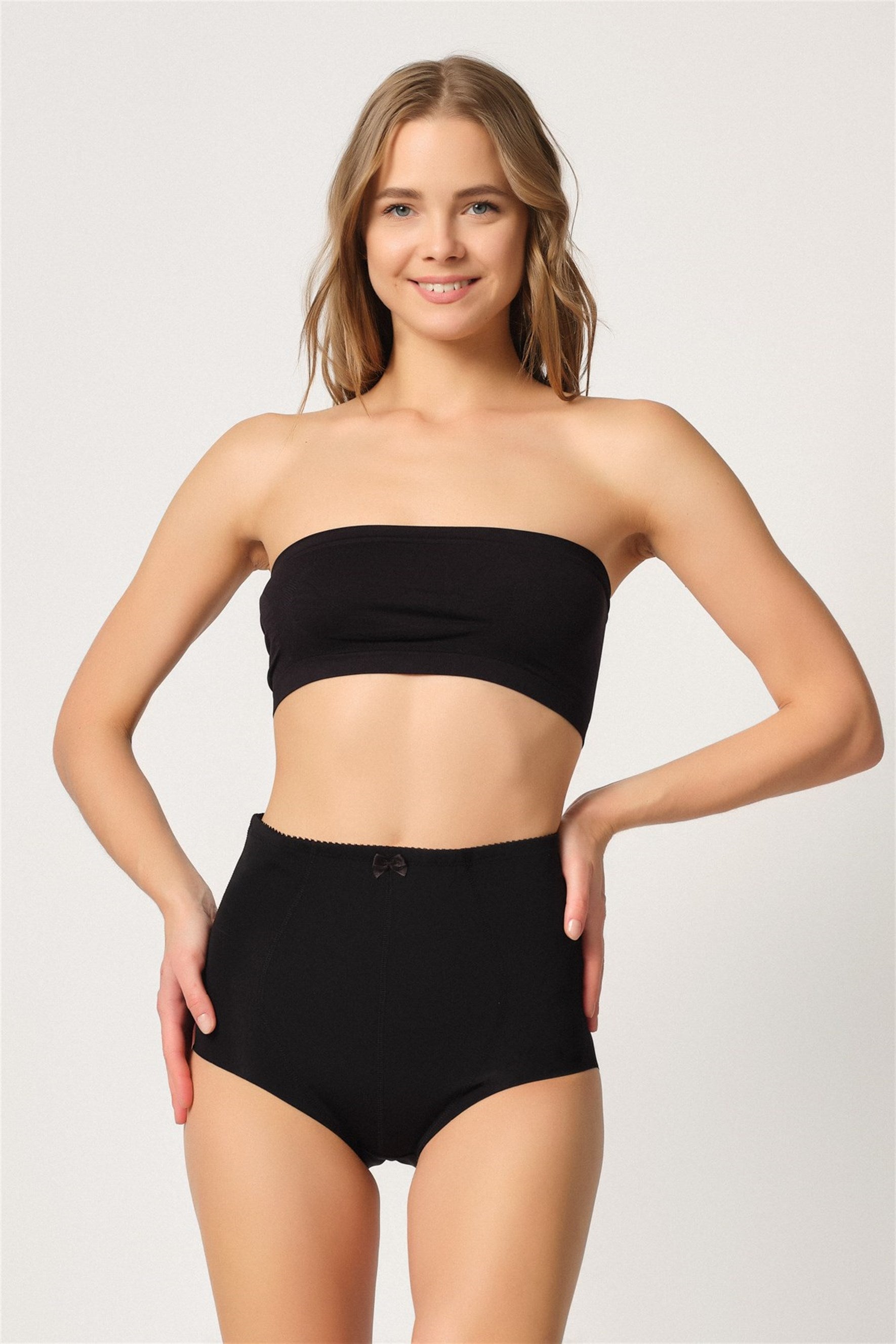 Emay 2819 Double Karın Toparlayıcı Slip Lazer Lohusa Korse - Rimel Homewear