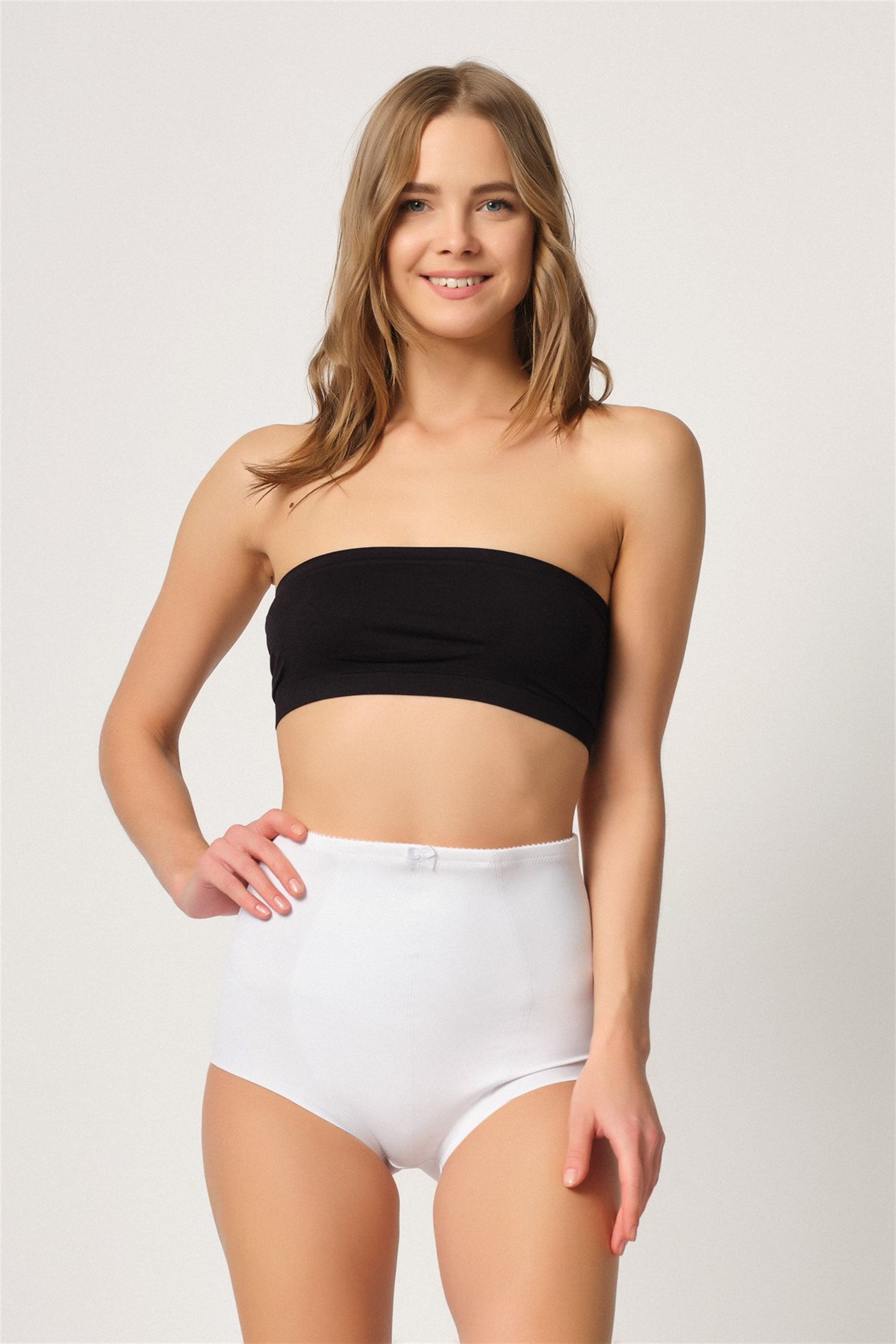 Emay 2819 Double Karın Toparlayıcı Slip Lazer Lohusa Korse - Rimel Homewear