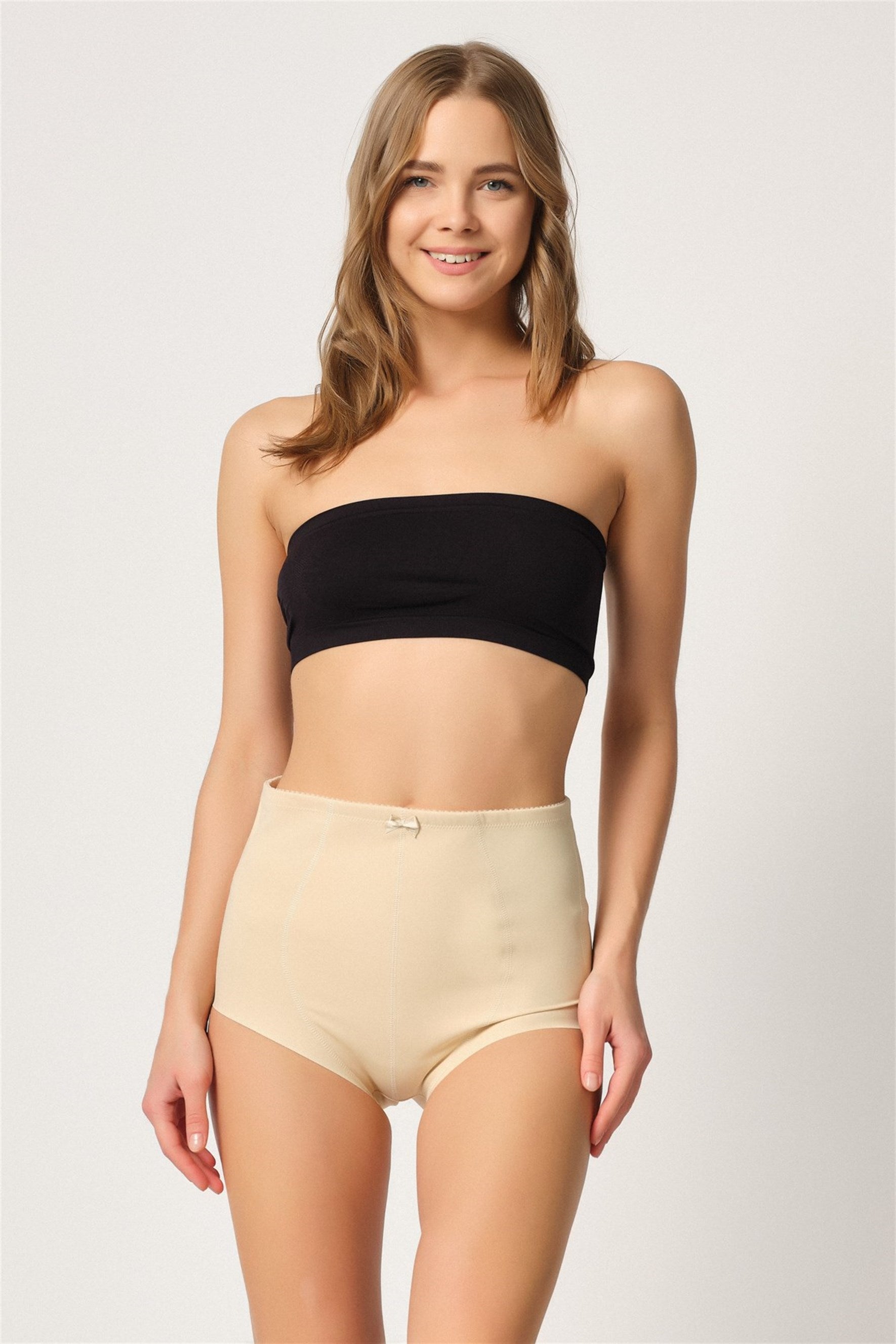 Emay 2819 Double Karın Toparlayıcı Slip Lazer Lohusa Korse - Rimel Homewear