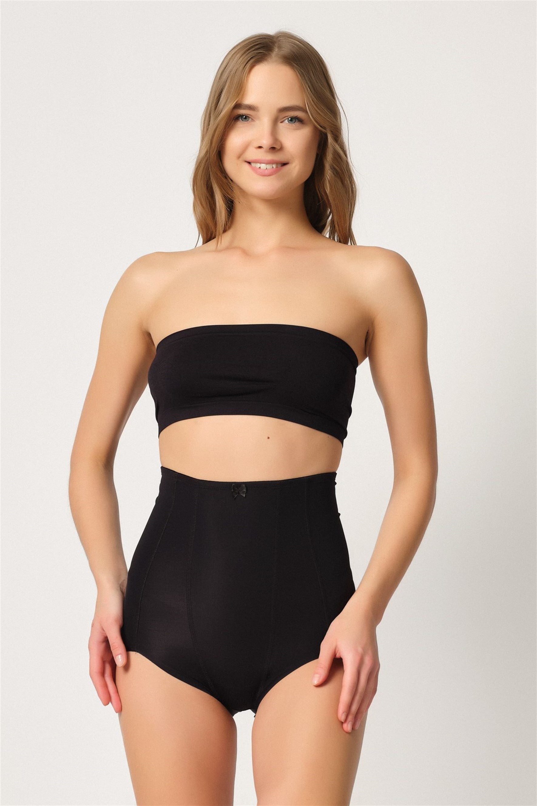 Emay 2920 Karın Toparlayıcı Destekli Lazer Slip Lohusa Korse - Rimel Homewear