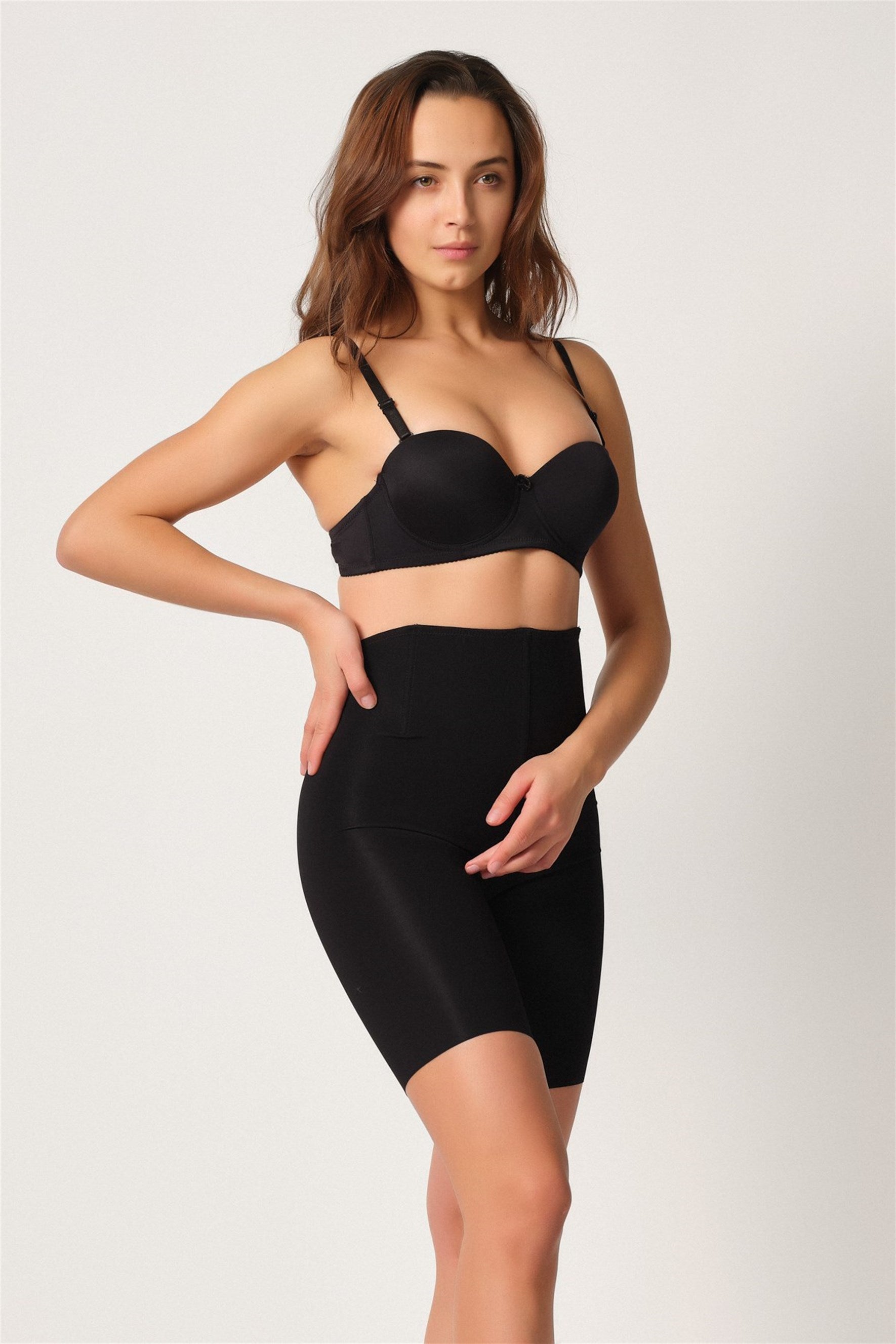 Emay 2927 Balenli Dekolte Paçalı Lohusa Korse - Rimel Homewear