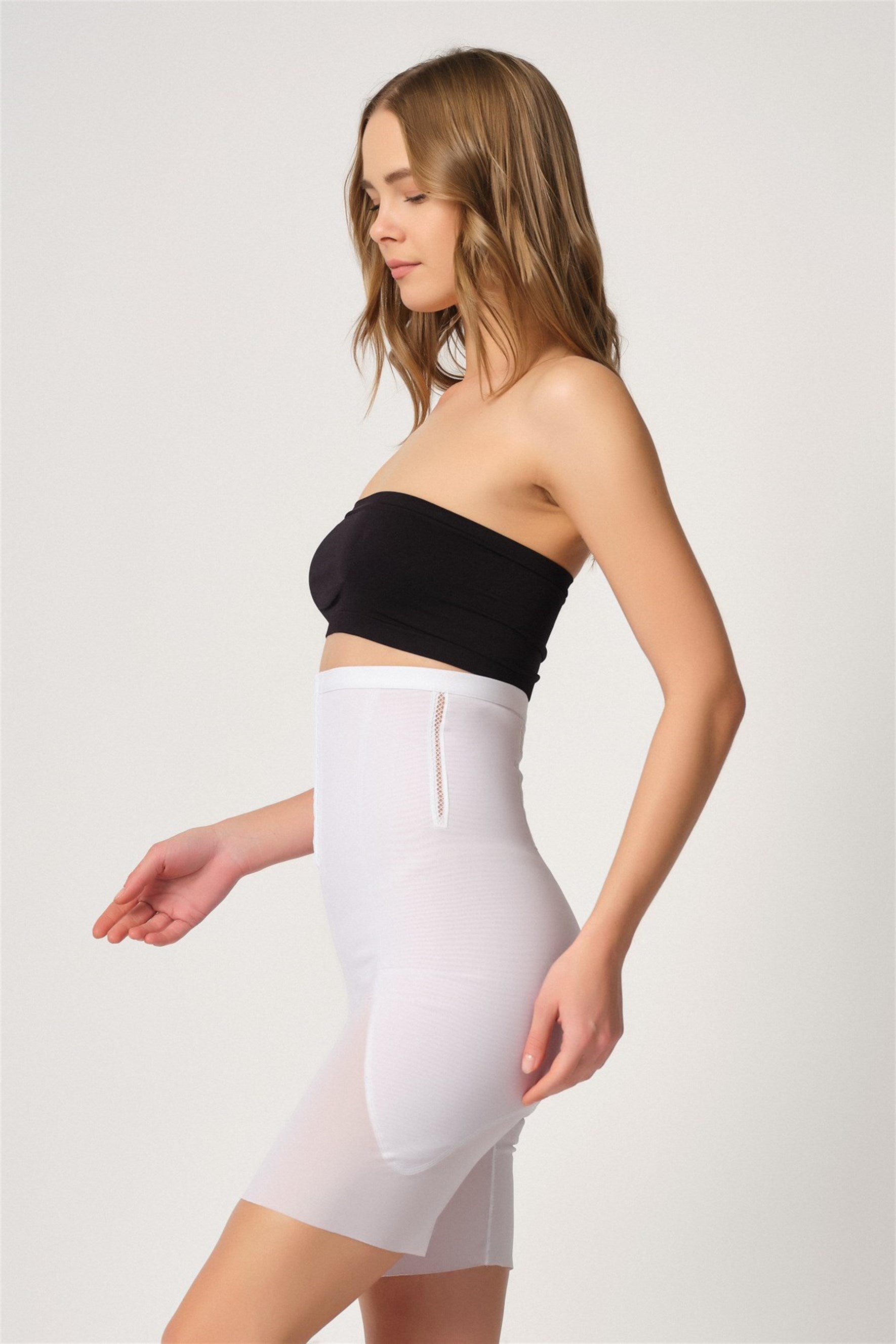 Emay 2928 Toparlayıcı Ön Agraflı Tül Lazer Lohusa Korse - Rimel Homewear