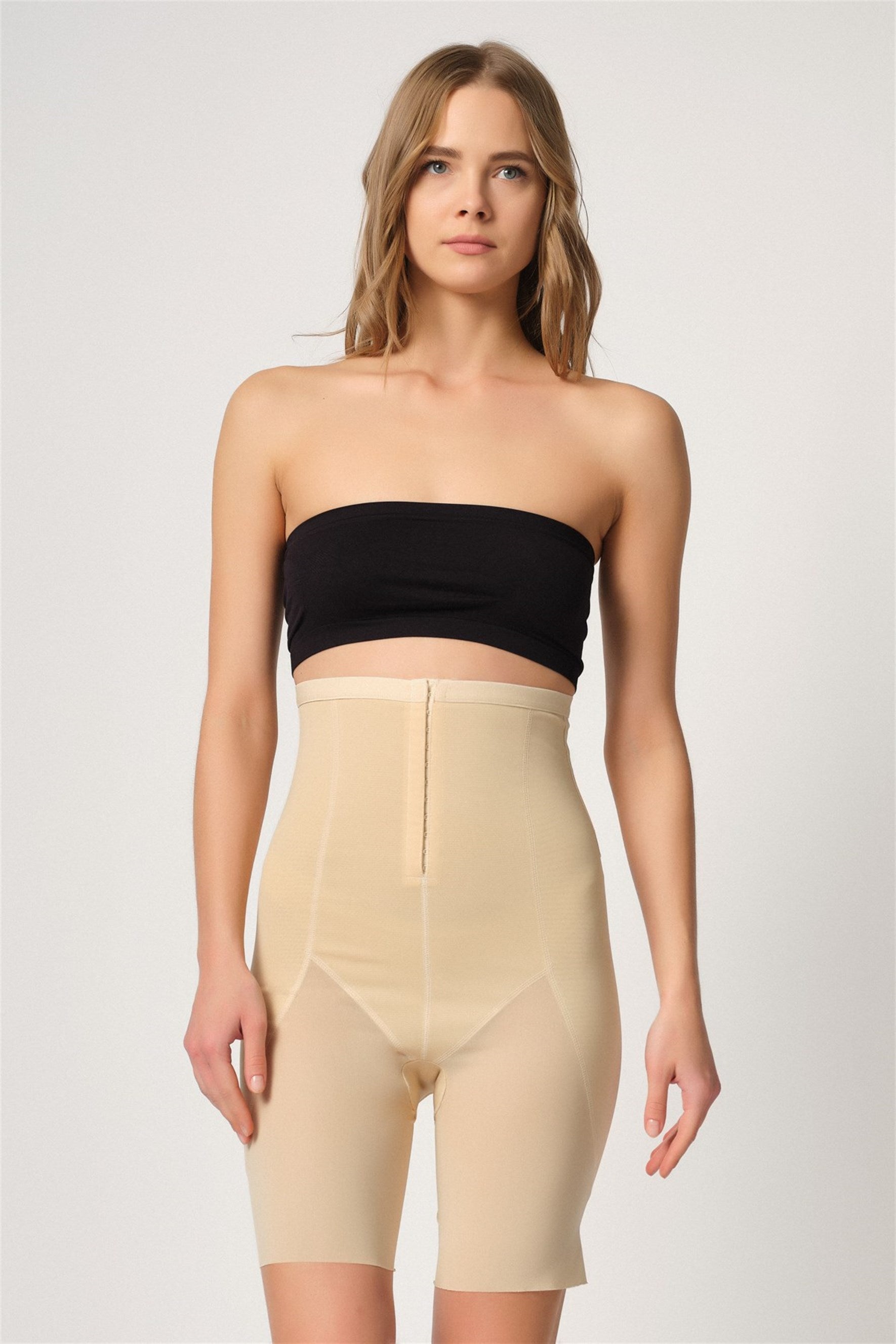 Emay 2928 Toparlayıcı Ön Agraflı Tül Lazer Lohusa Korse - Rimel Homewear