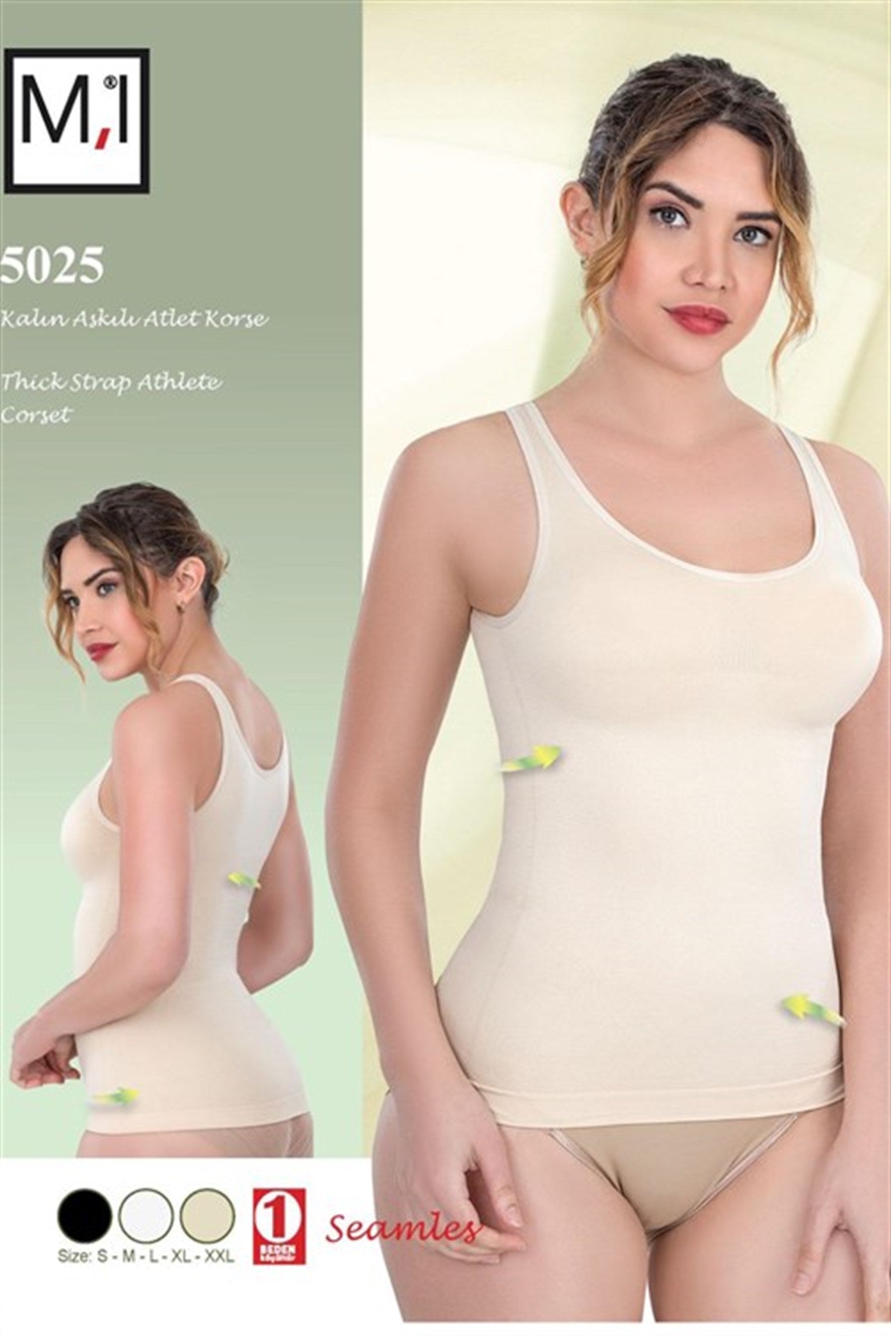 Emay 5025 Kalın Askılı Atlet Lohusa Korse - Rimel Homewear