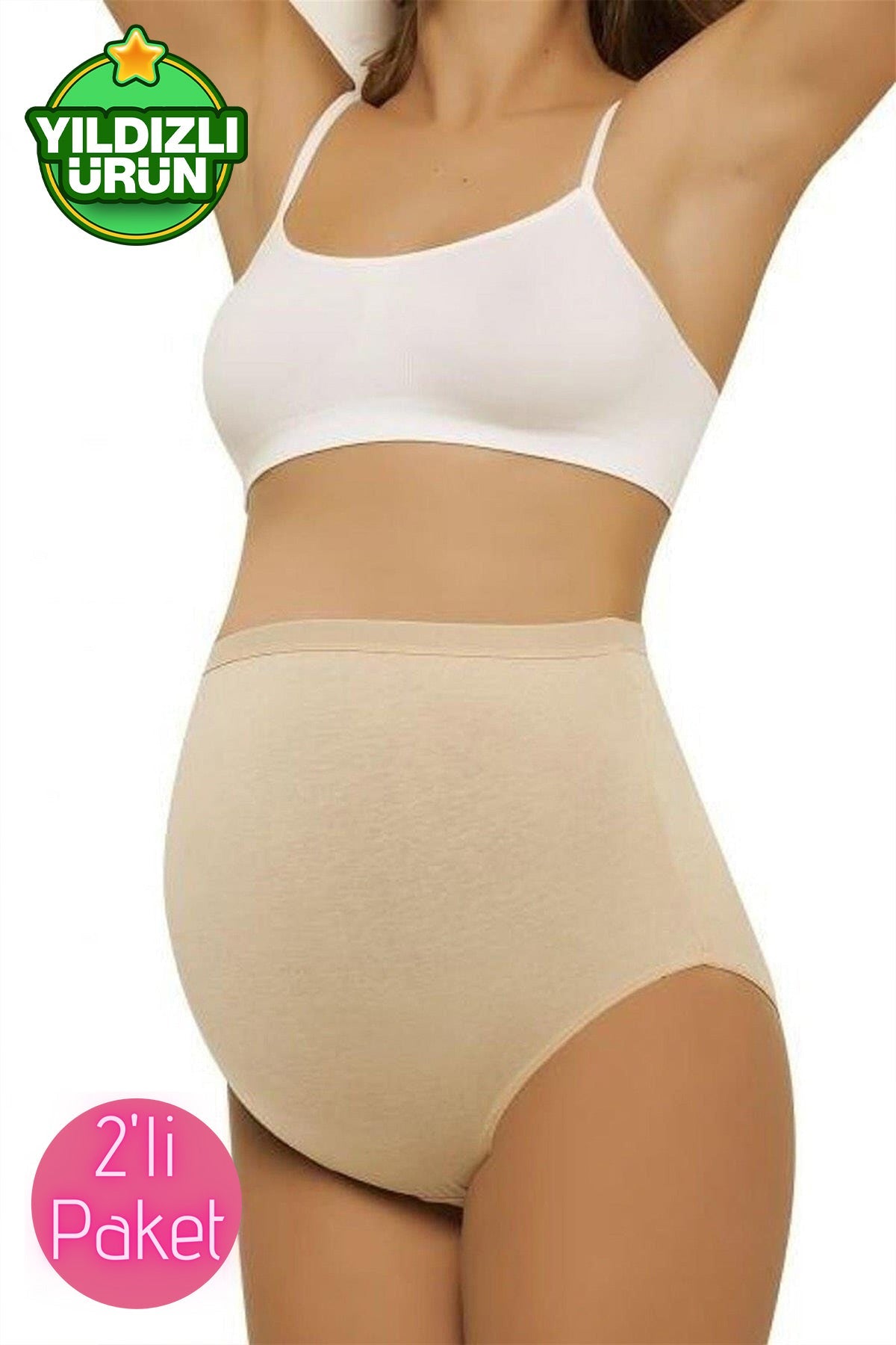 Emay - 2'li Paket Toparlayıcı Hamile Slip Külot - 5210