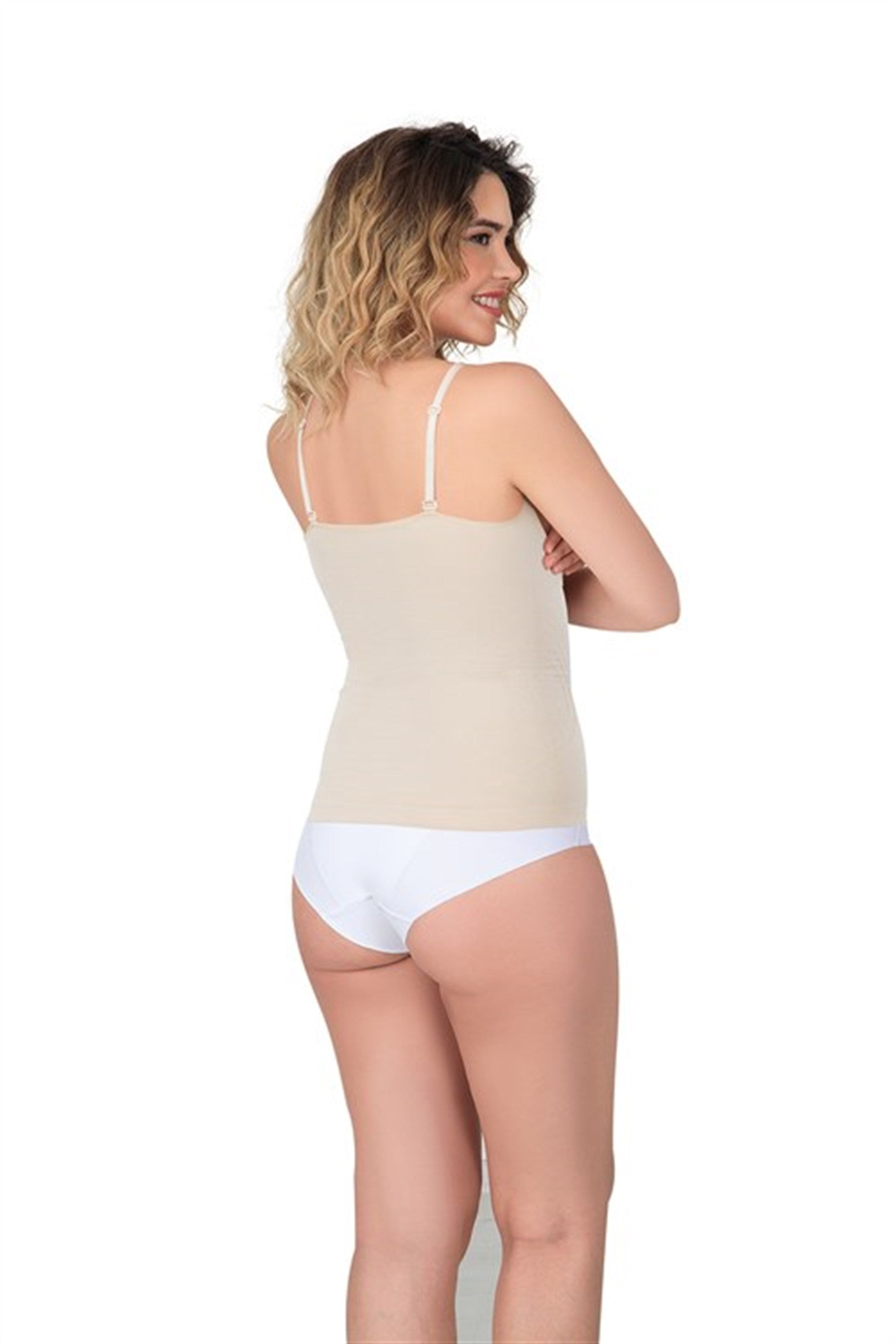 Emay 2030 Agraflı Göğsü Açık Atlet Lohusa Korse - Rimel Homewear