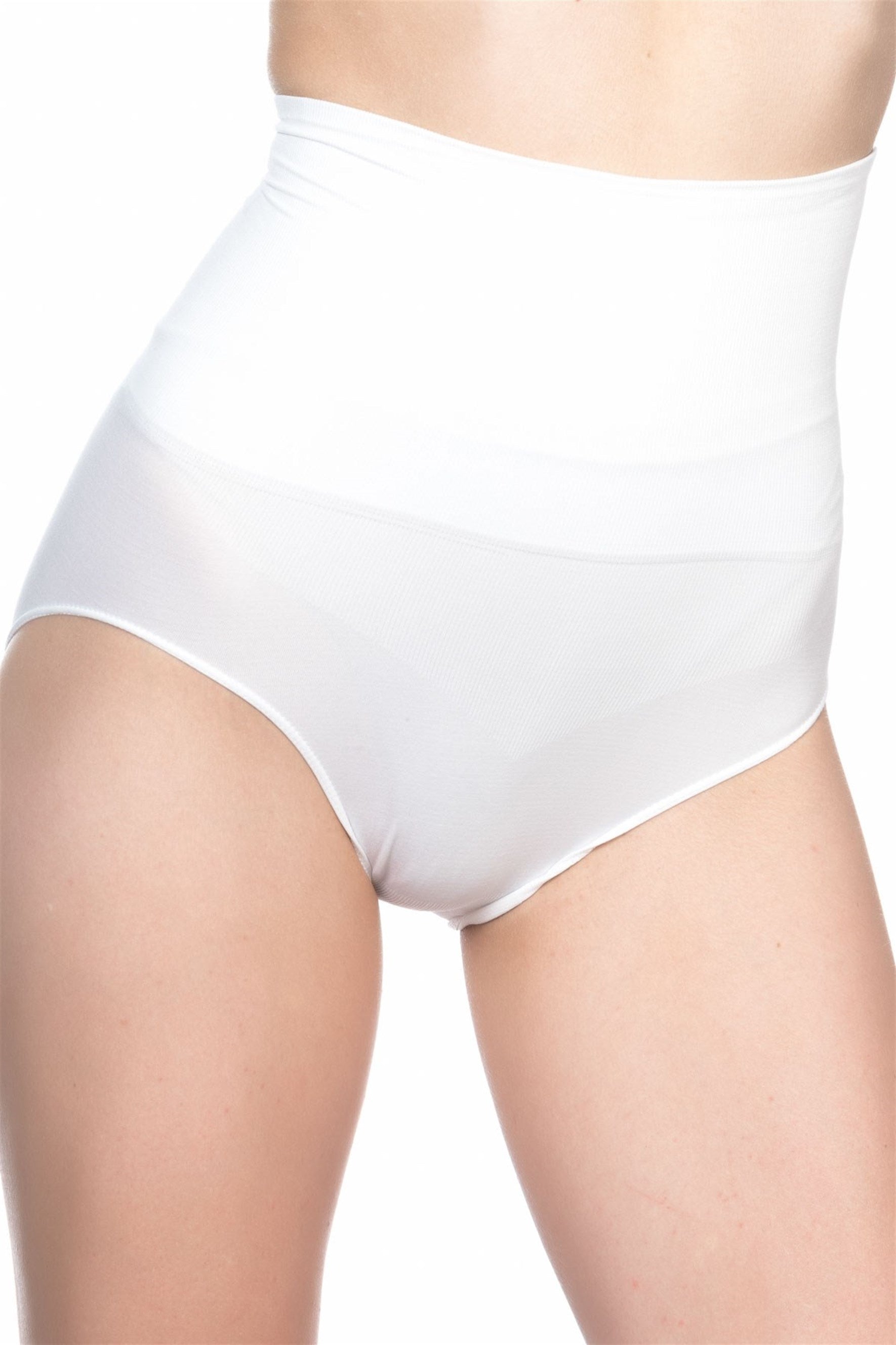 Emay 2200 Dikişsiz Slip Pantolon Lohusa Korse Beyaz - Rimel Homewear