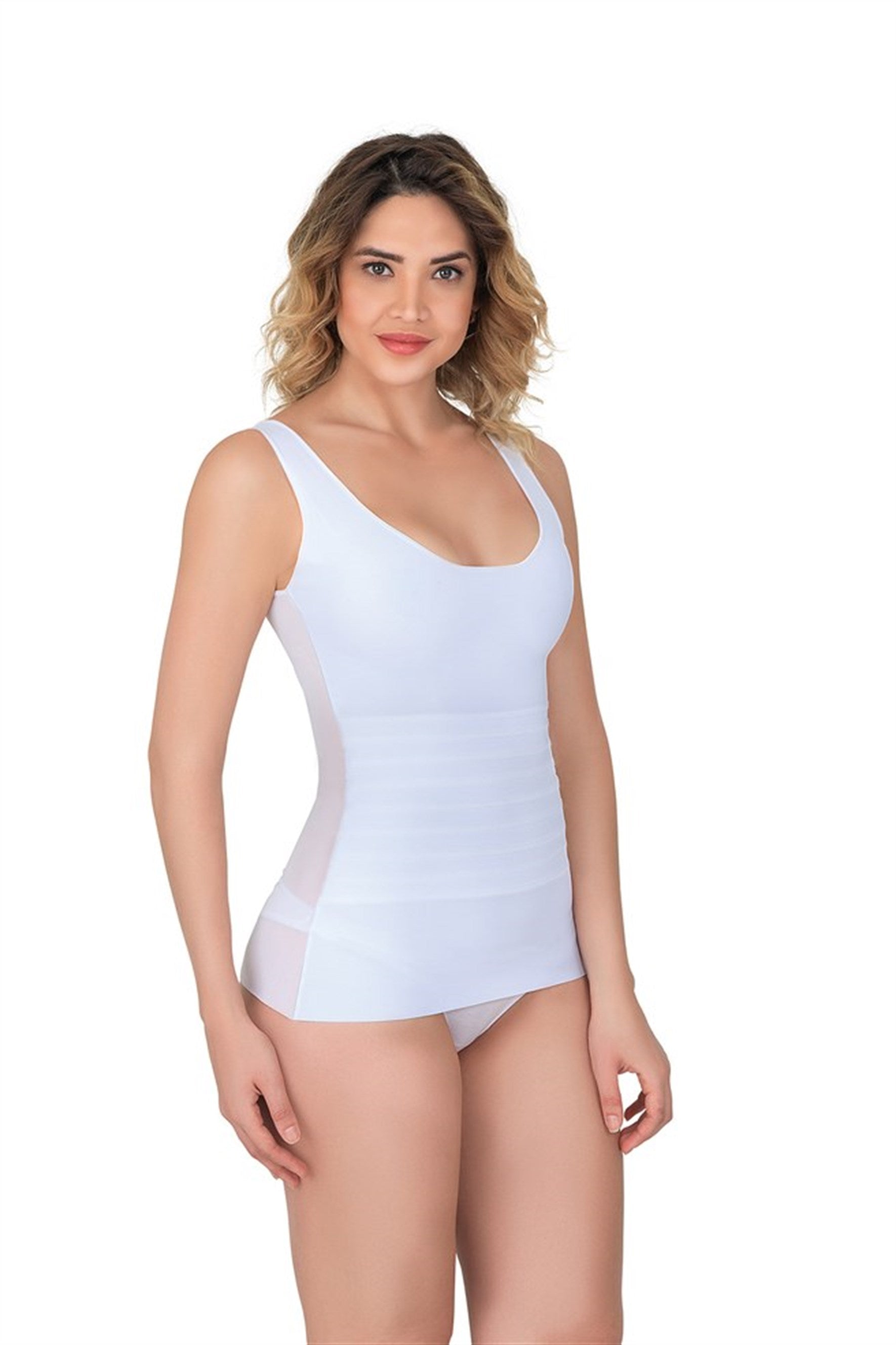 Emay 2938 Sırtı Tül Karyoka Destekli Atlet Lohusa Korse - Rimel Homewear