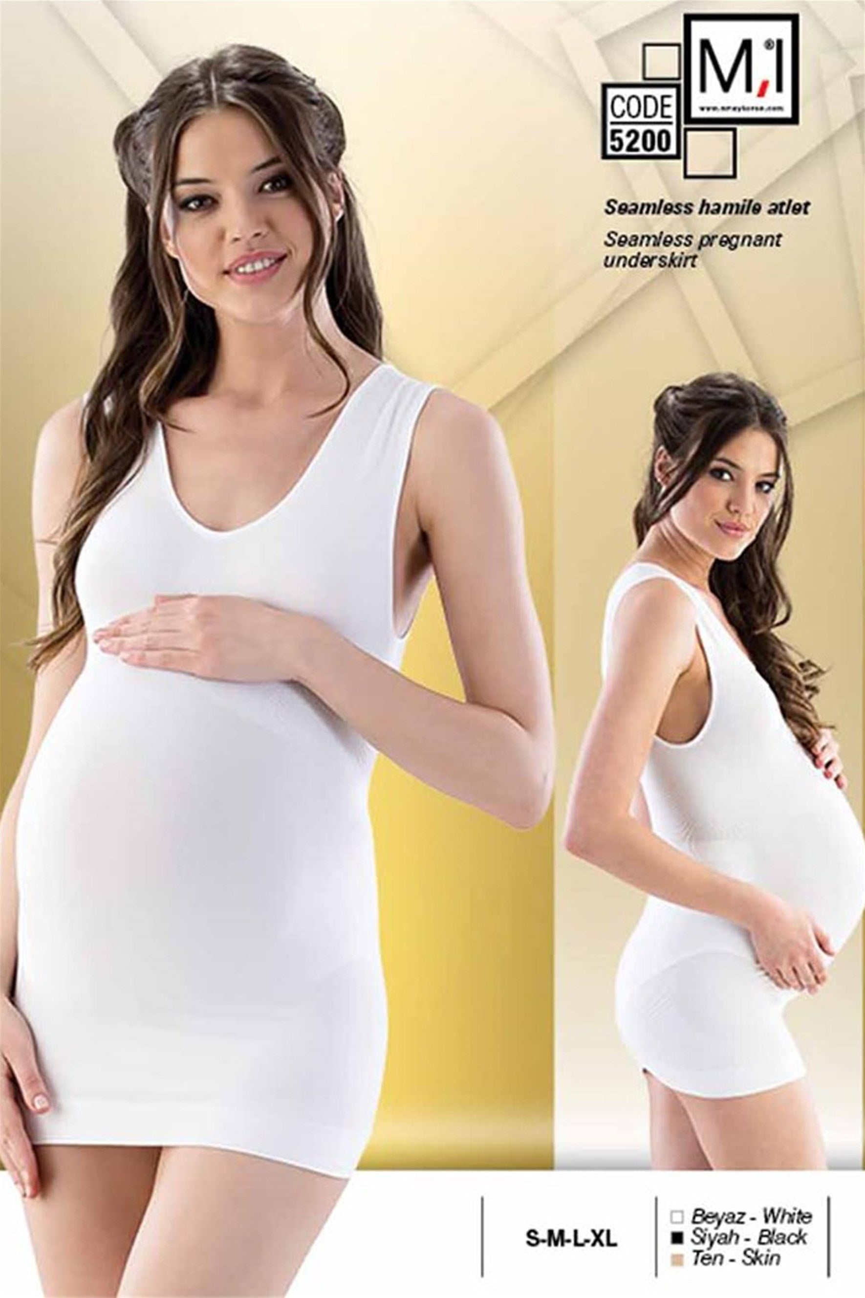 Emay 5200 Dikişsiz Hamile Atleti - Rimel Homewear