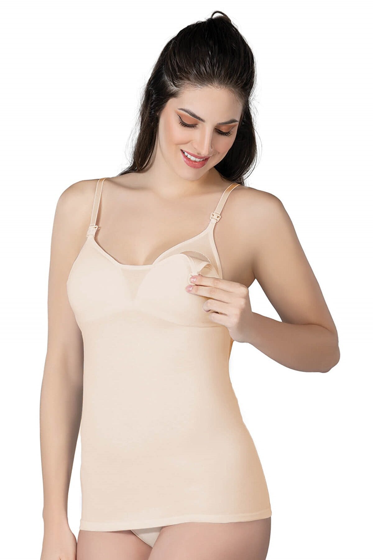 Emay 1413 Cotton Kaplı Emzirme Atleti - Rimel Homewear