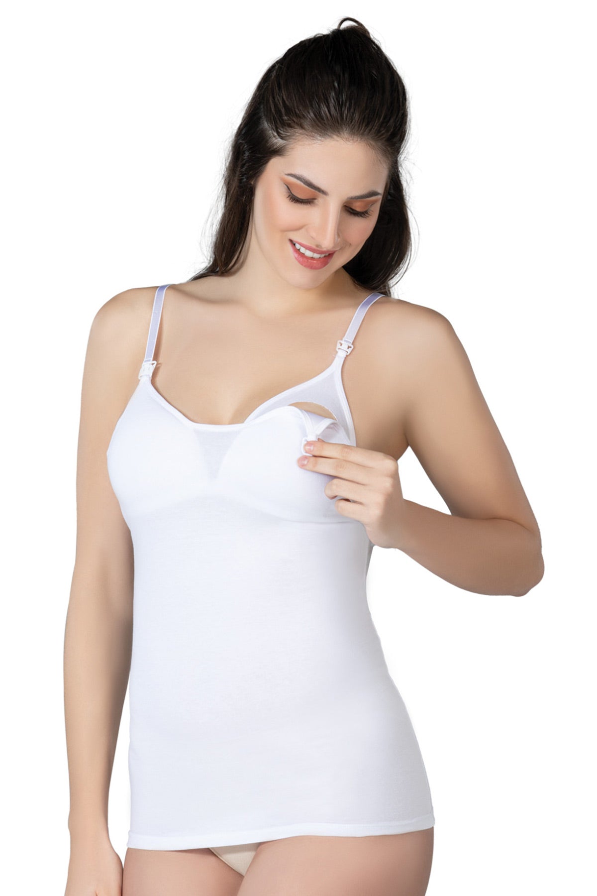 Emay 1413 Cotton Kaplı Emzirme Atleti - Rimel Homewear